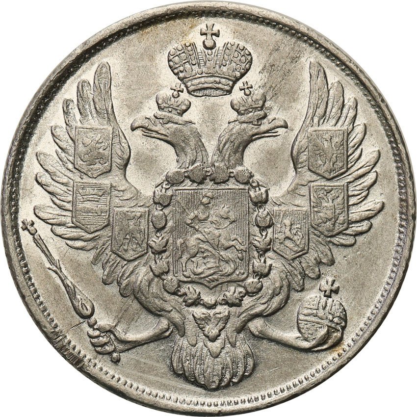 Rosja. Mikołaj l. 3 ruble 1835, Petersburg - Platyna